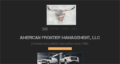 Desktop Screenshot of americanfrontier.us